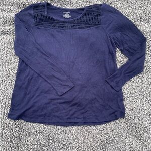 Navy Blue Blouse